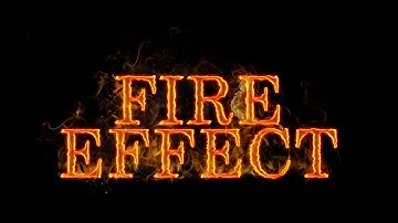 How to create a realistic FIRE TEXT Effect | Photoshop Tutorials For Beginners