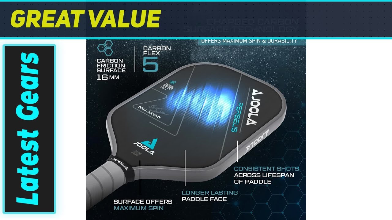 JOOLA Perseus: МОЩНАЯ ракетка для пиклбола от Бена Джонса!
