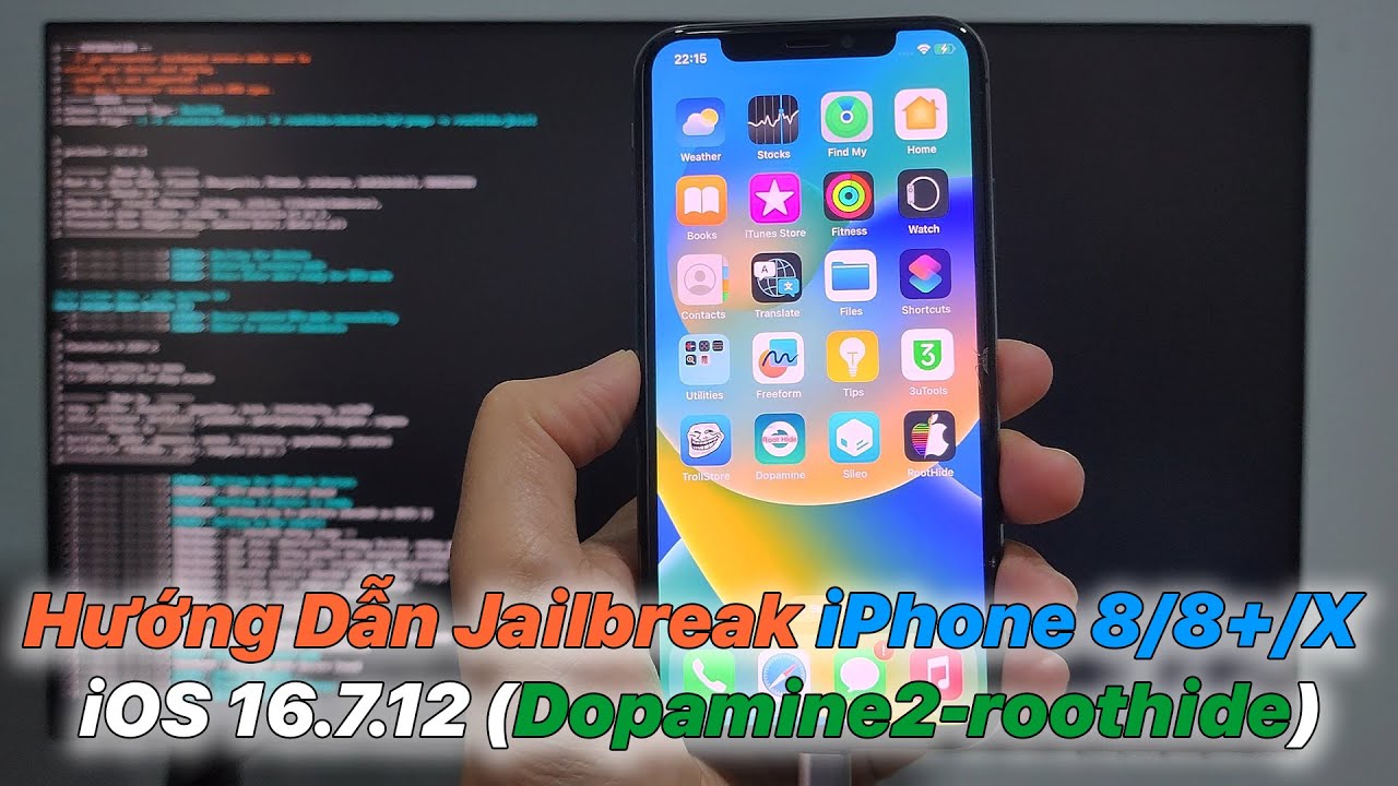 Hướng Dẫn Jailbreak iPhone 8 / 8 Plus / X iOS 16.7.12 (Dopamine 2