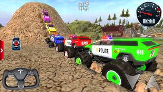 Monster Truck Mega Ramp Impossible Driver - Police Car Extreme Stunts Racing - Android GamePlay #4 screenshot 4