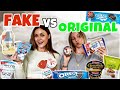 FAKE vs ORIGINAL 😱 Süßigkeiten Blind Testen 🍫🧁🍪 Was taugt Edeka Eigenmarken ?  @Fit by Leni