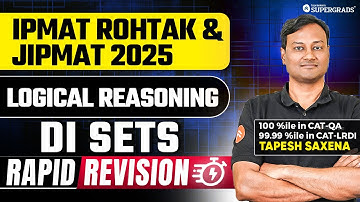 Data Interpretation -  IPMAT Rohtak & JIPMAT 2025 Rapid Revision ✍️| Logical Reasoning Preparation 🎯