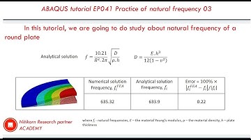 ABAQUS tutorial : natural frequency analysis #03