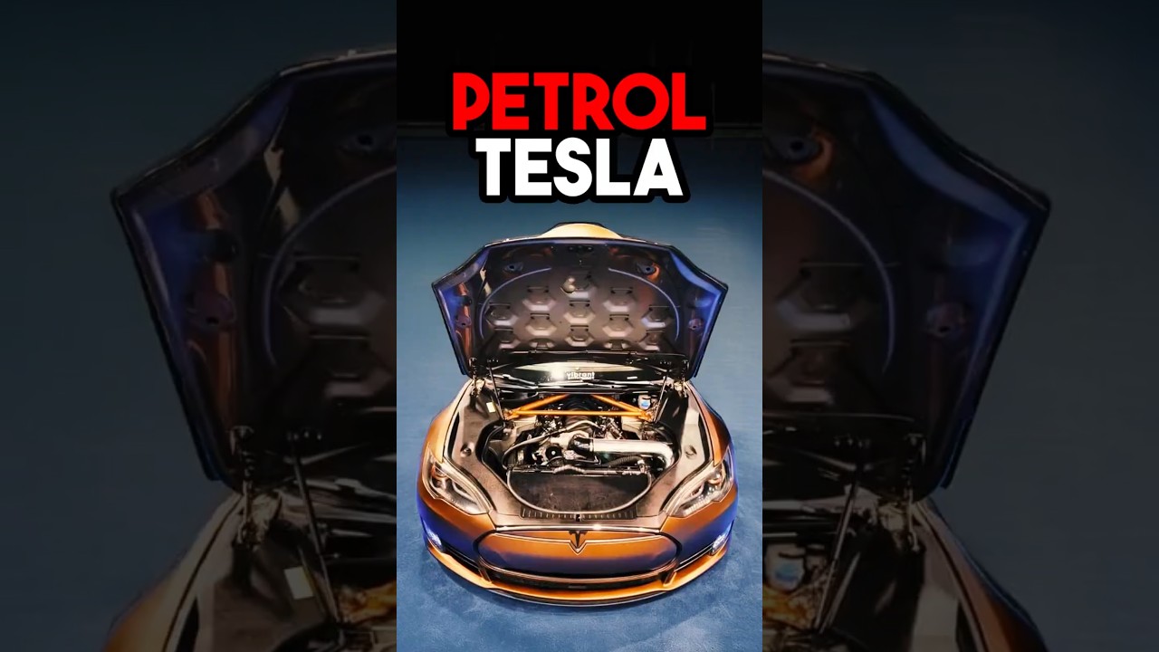 This Tesla has a PETROL V8 Engine 💀