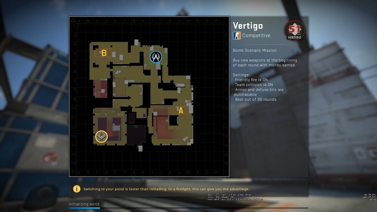 CS:GO Competitive - Vertigo