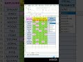 How to Calculate Total Attendance in Excel (Easy Method)#excel #shorts