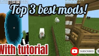 Top 3 best mods for mcpe/bedrock!! W/tutorial portal gun, morph, and more!! screenshot 3