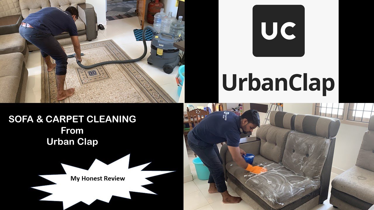 SOFA CLEANING URBAN COMPANY Carpet cleaning cleaning tips YouTube