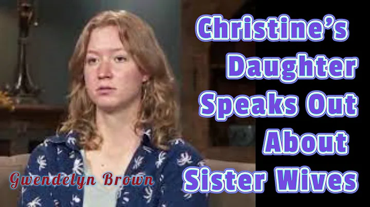 Gwendolyn Brown, Christine's Daughter, Speaks Out ...