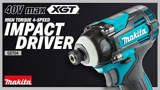 40V max XGT® 4-Speed Impact Driver (GDT04)