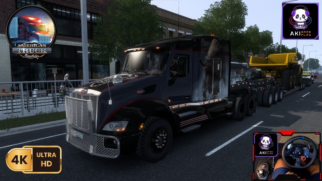 Peterbilt Sim Truck Driving | American Truck Simulator | Logitech g29 ...