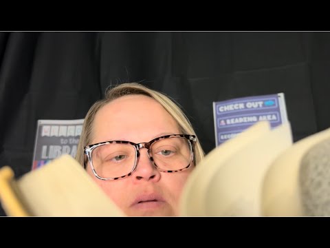 ASMR Whispering Librarian | Typing , Scanning , Tapping , Page Turning , & Dusting off Books To Rent