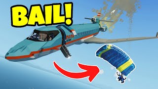 I Tried JUMPING OUT BEFORE THE CRASH! Stormworks Plane Crash Survival!