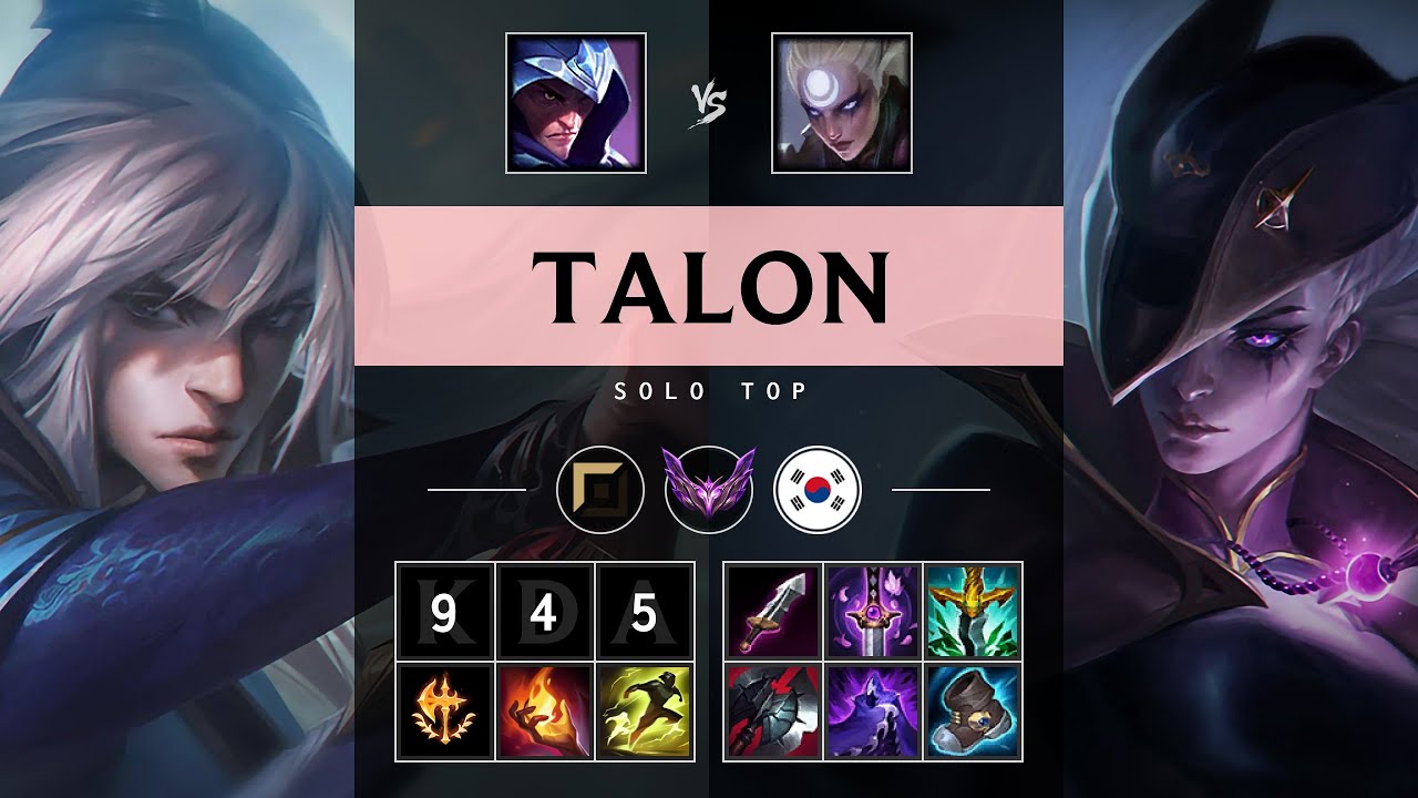 Talon Top vs Diana - KR Master Patch 25.14