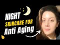 Night skincare routine for anti aging how to use peptides  retinol for glass skin transformation