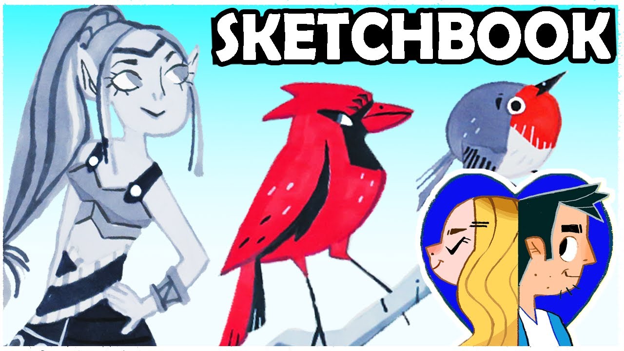 MY SKETCHBOOK TOUR - Art Flip through! - YouTube