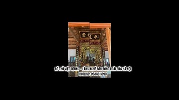 Đồ thờ làng nghề sơn đồng hoài đức hà nội
