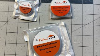 Fabric Hut Titanium coated roatary blades review