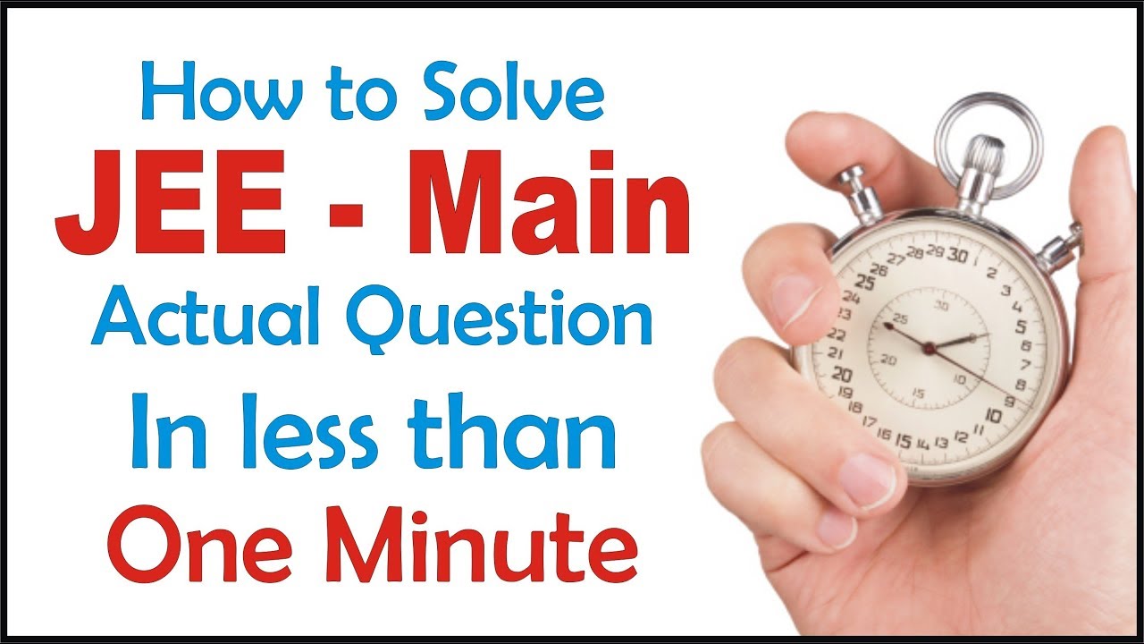 IIT- JEE Main 2017 Online Paper Solution 08-04-17  -Target JEE 2019-