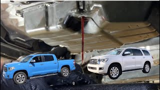 Quick reference Transmission fluid change Toyota sealed transmission no dip stick Tundra, Sequoia
