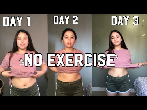 PAANO PUMAYAT NG MABILIS (NO EXERCISE) HOW TO LOSE WEIGHT FAST  3 DAYS WATER FASTING CHALLENGE