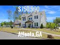 MUST SEE - INSIDE A NEW 5 BDRM, 4.5 BATH MODEL HOME W/4 CAR GARAGE NW OF ATLANTA, B.P $750,990