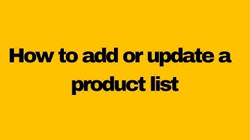 How to add or update a product list | Flutter GetX