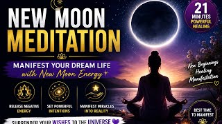NEW MOON Manifestation Meditation 🌙 | Sirf 10 Minutes Mein Apni Wish Universe Ko Surrender Karein ✨
