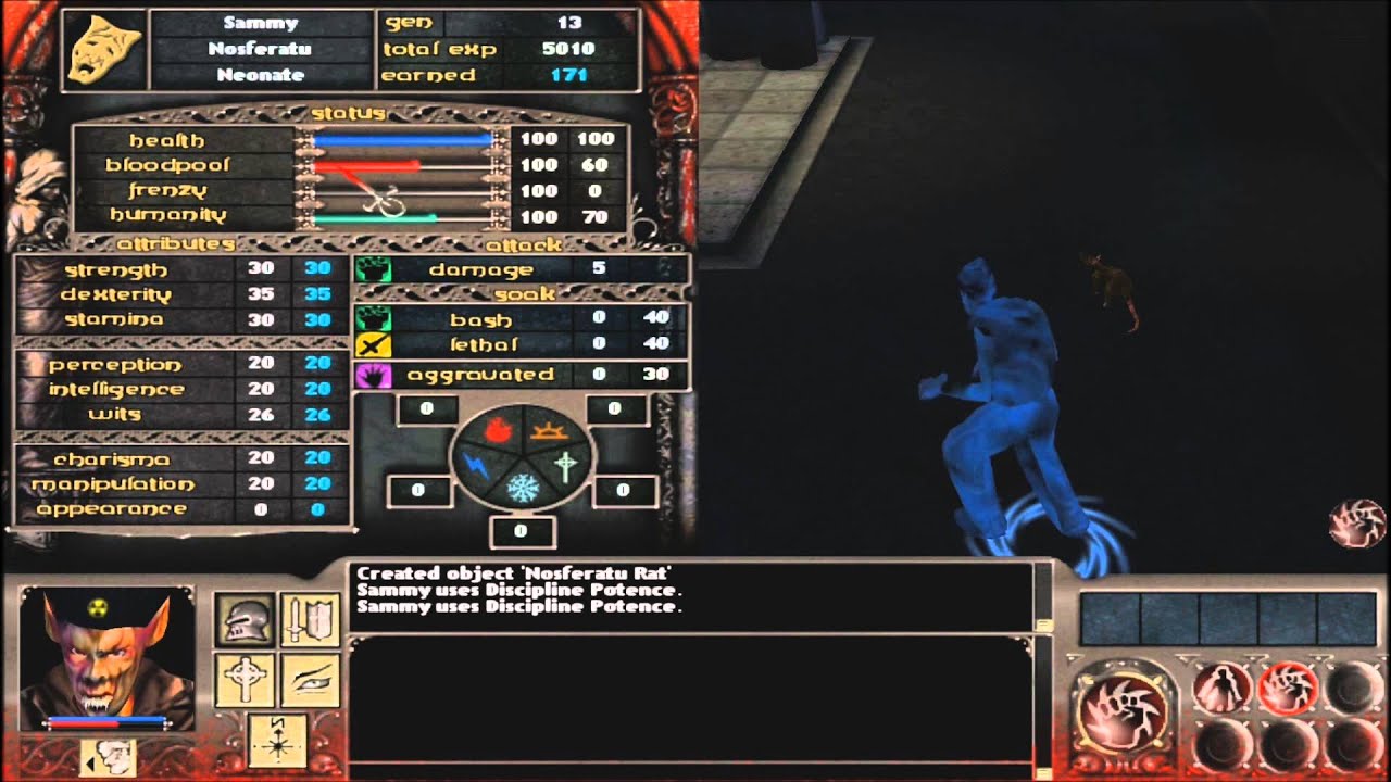 Vampire the Masquerade - Redemption custom rat script 1 - YouTube