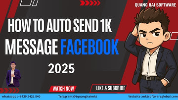 How To Auto Send Message Facebook | Automatic Sender Messenger On Facebook Page 2025