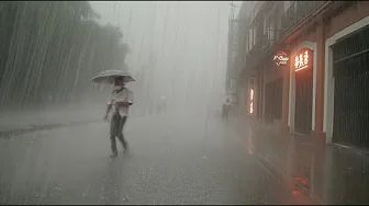 No Judgment, No Pity, Just Walk in the Heavy Rain. Relaxing Sound for Sleep Meditation. White Noise.