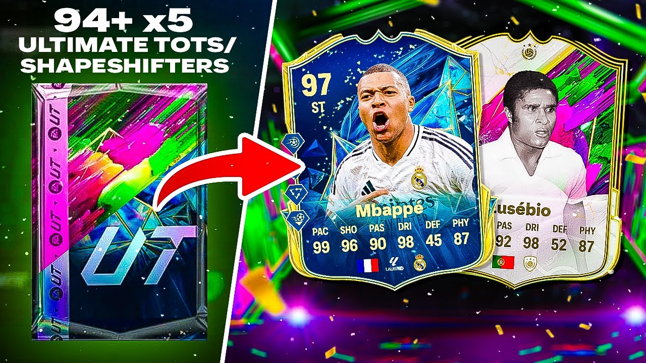 UNLIMITED 94+ x5 ULTIMATE TOTS/SHAPESHIFTER PACKS! 🚀 FC25 Ultimate Team