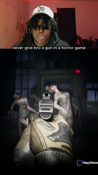 Jangan pernah kasih bro pistol di game horor 😂 (Twitch/YT: HeyyVance) #chuxie #horrorgaming #jumpscares