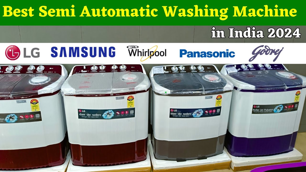 Best Semi Automatic Washing Machine in India 2024 ⚡ Best Washing
