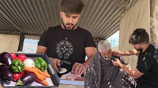 ✨ Rural Life Adventures with Saleh: Cooking, Caring & Dad’s Beard Trim 👨‍🍳❤️🧔✨