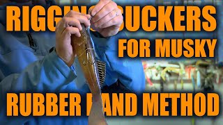 Rigging Suckers for Musky (Rubber Band Method)