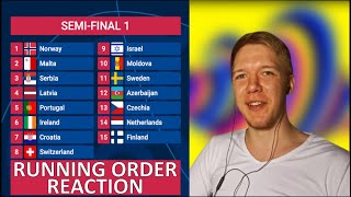 REACTION: Semi-Final 1 Running Order | Eurovision 2023