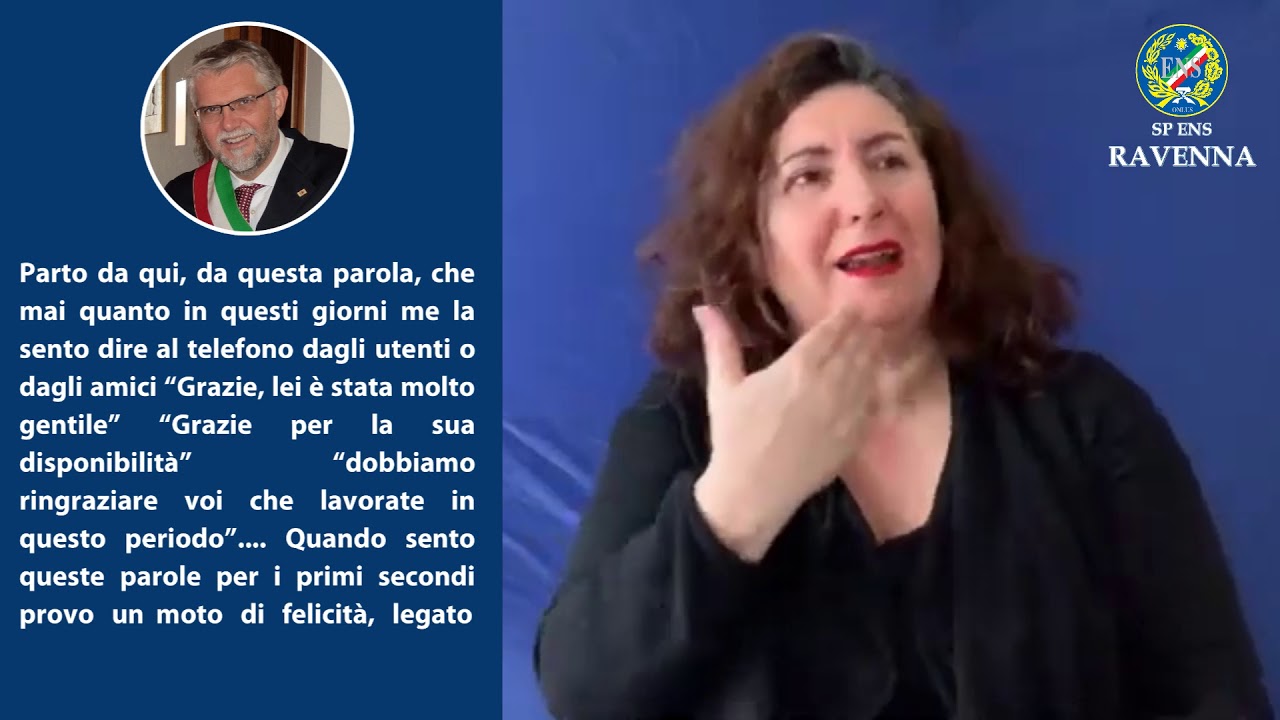 Video Traduzione LIS con il Sindaco