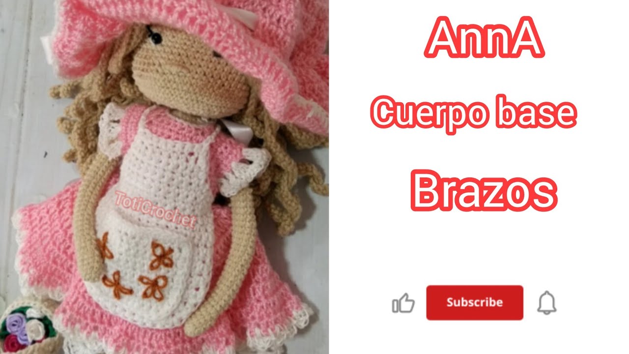 Muñeca Amigurumi,cuerpo base,tejemos los brazos