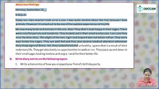 Ch 25 | Deccan | Grammar | Class 6 | Diary Writing | For children