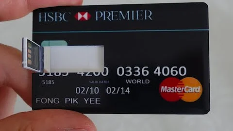 Kreditkortet med inbyggd USB-flashminne