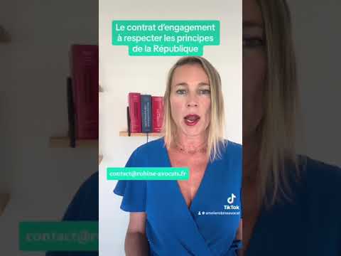 Le contrat d'engagement à respecter les principes de la République