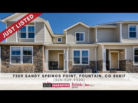 7309 Sandy Springs Point, Fountain, CO home video tour