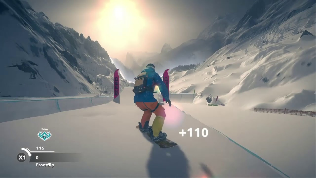 Mes plus beaux runs de Snowboard sur STEEP (PS4 PRO) YouTube