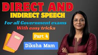 Narration Part 4 | Easy Tricks + PYQs | By Diksha Mam#narration#upsc #englishgrammar #ssc #dikshamam