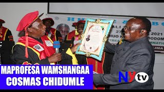 #UDOM#MAPROFESA WAMTUNUKU COSMAS CHIDUMULE NISHANI YA HESHIMA