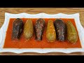 طريقة تحضير كوسى وباذنجان محشي Best stuffed squash and eggplant (mahshi) recipe