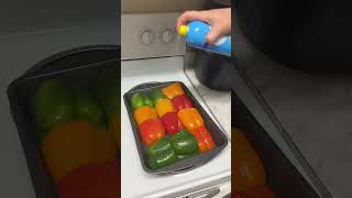 mr best man’s meal prep this week: creamy stuffed peppers 🫑🤩 only 5 ingredients &amp; ready in less