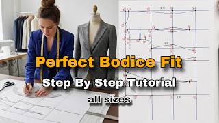 The Secret to a Perfect Fit Bodice (Basic Block Pattern Drafting) Part 2