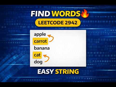 LeetCode 2942 | Find Words Containing Character | Java Solution | Easy String Problem